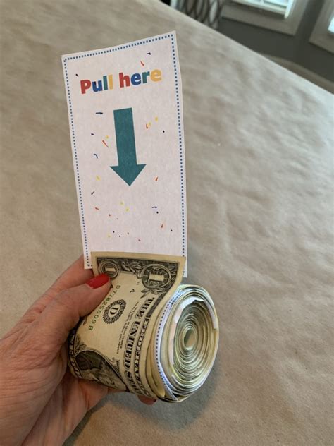 Pull Here Money Box Printable